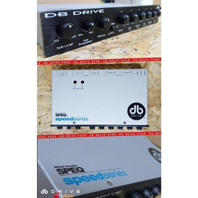 DB DRIVE SPEEDSERIES SPEQ Five Bands Of Stereo Equalizer Vol Gain 8V