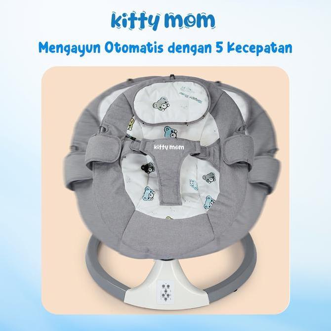 Kitty Mom - Bouncer Bayi Lipat  Kursi Ayunan Goyang Newborn | Kursi Goyang Bayi
