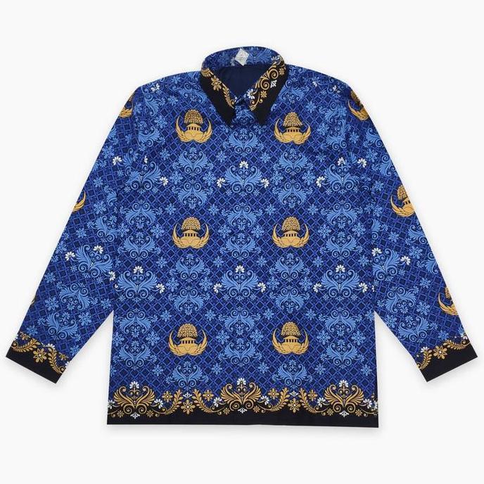Kemeja seragam batik KORPRI pria terbaru bahan katun 40 S lapis furing M L XL XXL 3L 4L 5L 6L 7L  9L