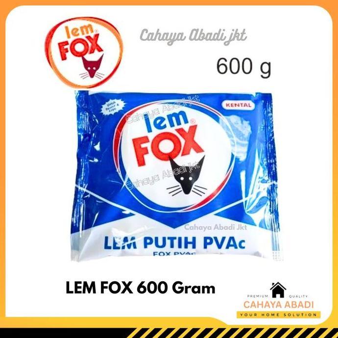Lansungkirim- Lem Fox Putih Pvac / Lem Kayu Tembok Fox Putih 600 Gram
