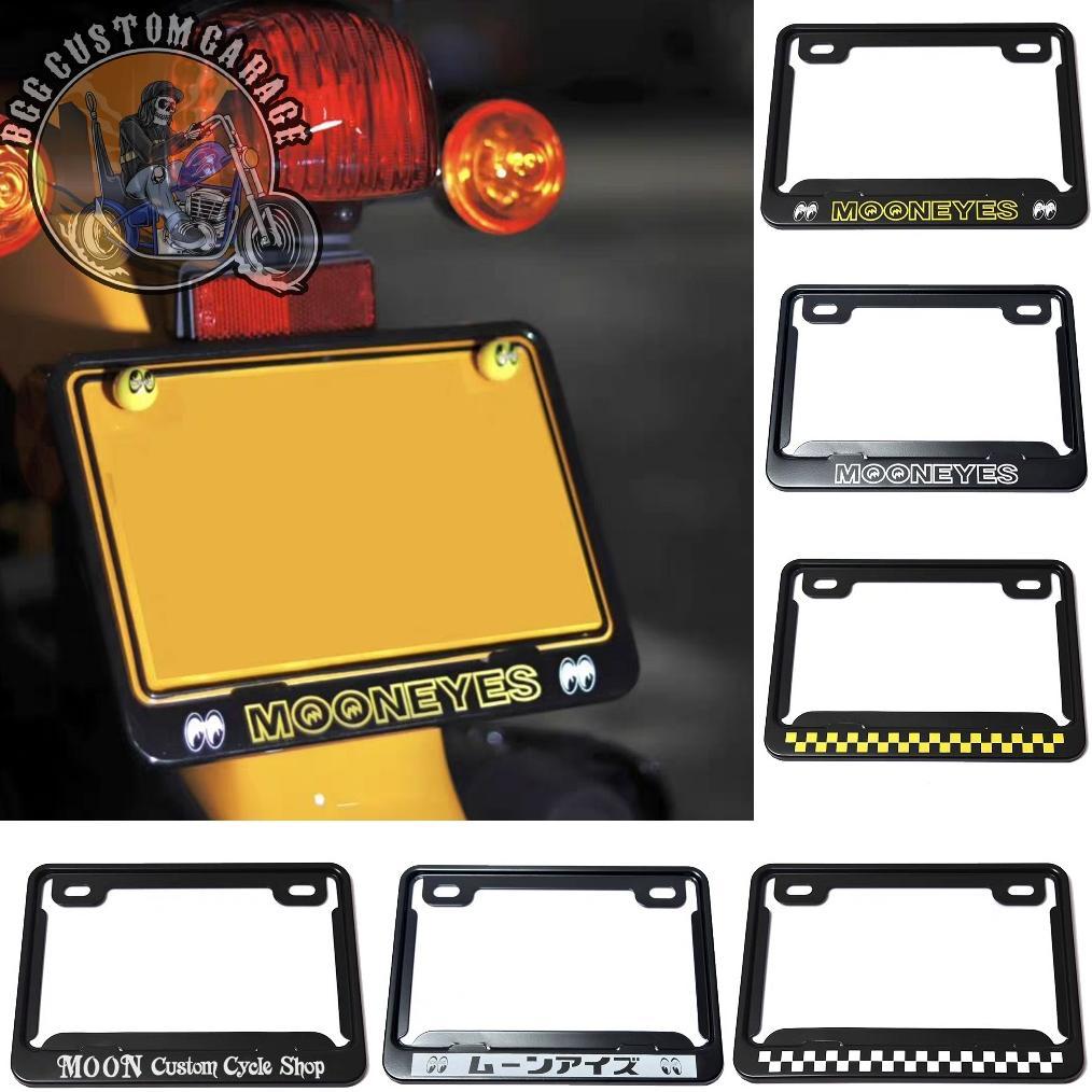 Cover Frame Plat Nomor MOONEYES Original . Baut Flat Nomer Mooneyes