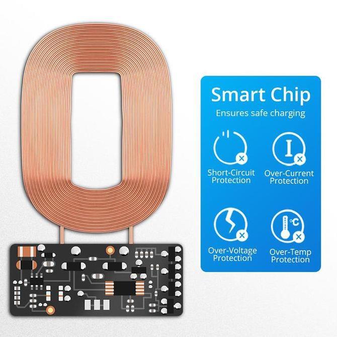 Wogena_store - TRIPLEDI Receiver Wireless Charger Fast 10W 2A untuk Micro USB Lightning Adapter Hand