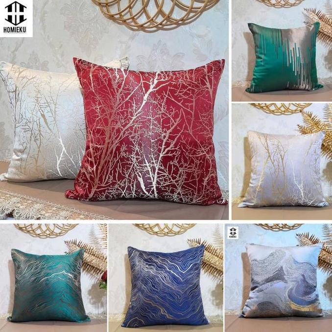 Sarung Bantal Kursi Sofa 45x45 50x50 Velvet Mewah Minimalis