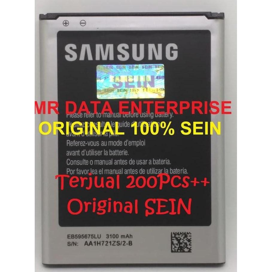 NEW BATERAI SAMSUNG GT-N7100 GALAXY NOTE 2 ORIGINAL 100% SEIN ORI