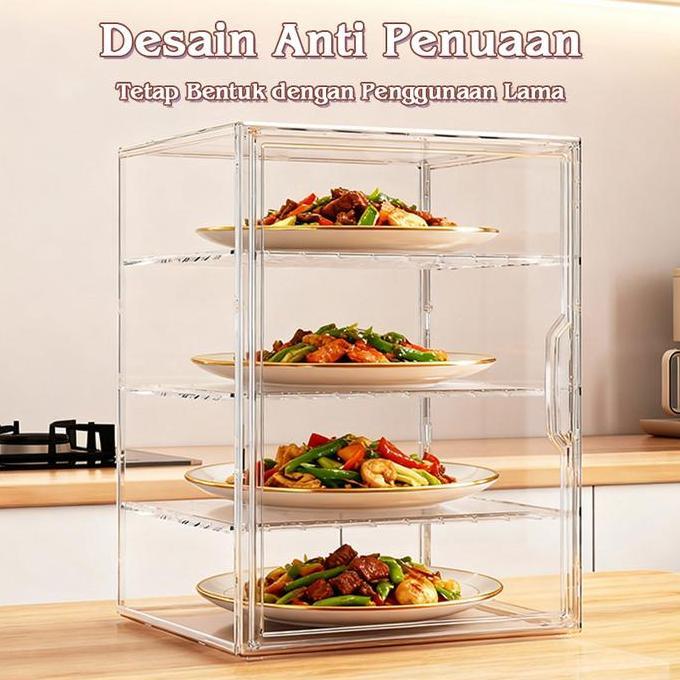 Wogena_store - CODTudung Saji Makanan / Rak Penyimpanan Makanan Bertingkat / Tudung Saji Besar / Rak