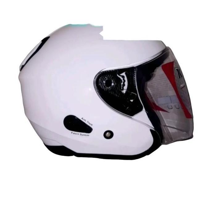 NEW HELM KYT KYOTO R ORIGINAL WARNA PUTIH MOTORCYCLE ORI