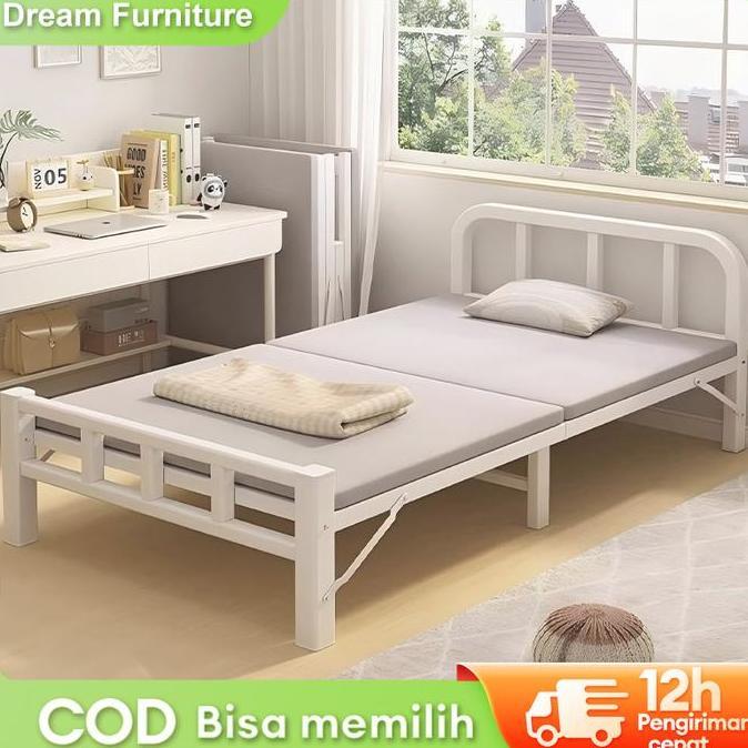 C_BAGASJAYA77 - DF-3- FOLDING BED PORTABLE - RANJANG LIPAT SERBAGUNA - TEMPAT TIDUR KOSAN LIPAT SIMP