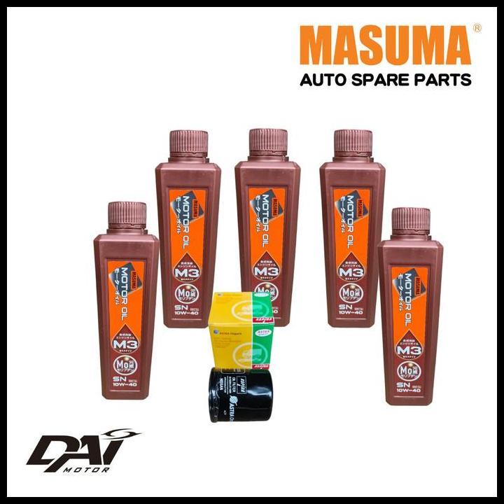 DISKON PAKET GANTI OLI MESIN NISSAN 10W40 NISSAN XTRAIL T31 2.5 NISSAN TEANA J31 ORIGINAL MASUMA JAP