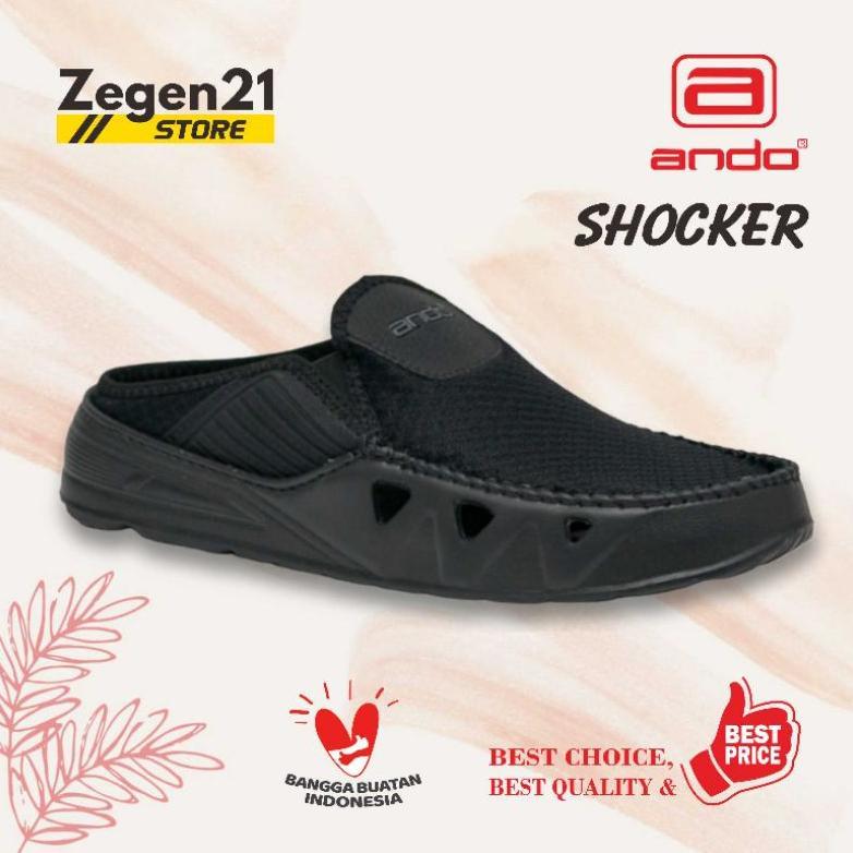 ANDO SHOCKER Sepatu slip on casual sneakers santai pria dewasa original Sepatu pria
