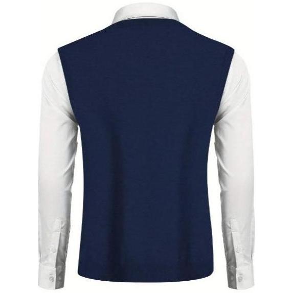 Rompi Rjaut Pria Korea Slim Fit Style Motif Polos Kerah V Neck Vneck Atasan vest Knit Korean Look Un