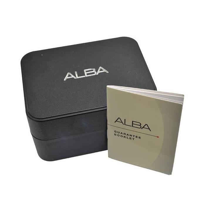 Ready  ALBA Analog Jam Tangan Pria Rantai Gold AT3G08X1 Original Bergaransi