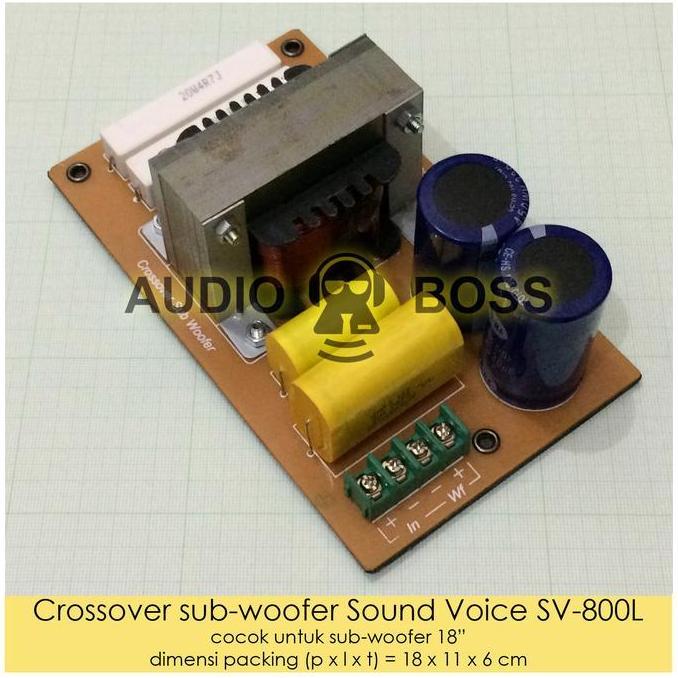 Promo Crossover Subwoofer Crossover Pasif Sound Voice 18 Inch Sv-800L 18" Cod