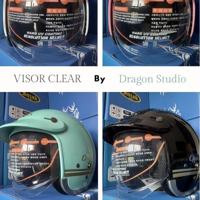 Helm Injak 06 Kaca Dalam (visor Bening) | Helm Bogo Injak Inner Visor