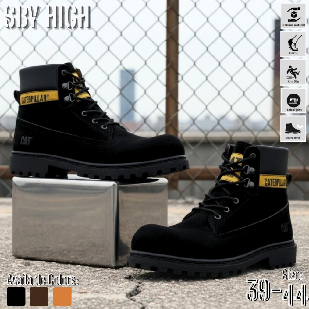 Grade Ori Boots Termurah  Sepatu Pria Septi Pdl Boot Ujung Besi Caterpilar Syb High Muncak Outdoor P