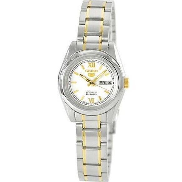 Ready  Seiko 5 Analog Jam Tangan Wanita Strap Kombinasi SYMK29K1 Original