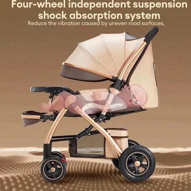 SOLARA MMFLIGHT STROLLER BAYI LIPAT TRAVELLING KERETA DORONG BAYI STROLLER BABY NEWBORN 0-3 TAHUN HE