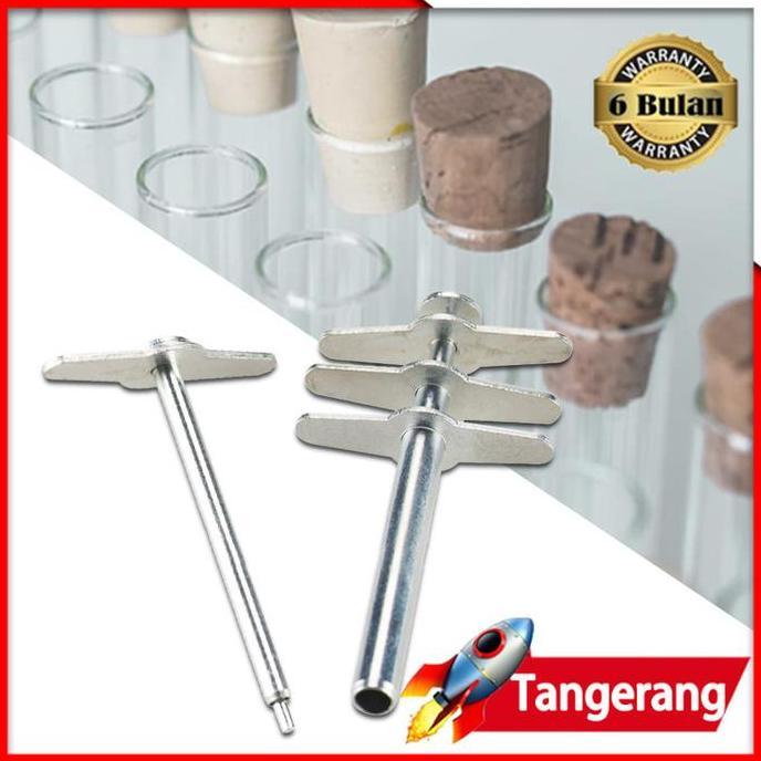 XLOGIPO 4pcs/set Cork Borer Pelubang Gabus Pembolong Pelubang Sumbat Karet
