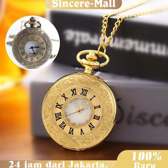ERTTOLIN Jam Saku Jam Tangan Unik Saku Vintage Jam Saku Gantung Pocket Watch Vintage Unik Souvenir