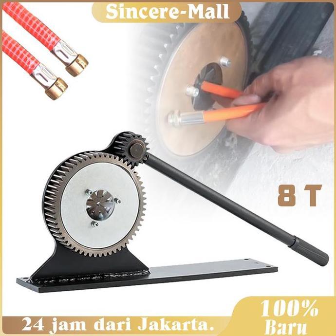 ERTTOLIN Alat Pres Selang Kompresor Mesin Press Selang Crimping Manual Alat Pres Selang Hidrolik