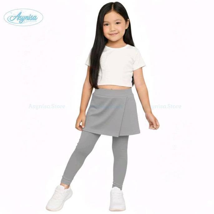 Happykid- Legging Rok Anak / Celana Legging + Rok Anak / Legging Anak Perempuan / Legging Olahraga A