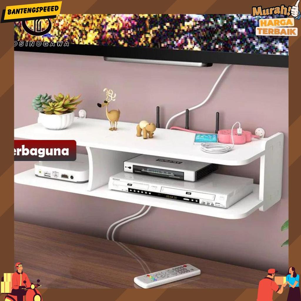 Yosinogawa - Rak Set-Top Kotak Dinding Tv Ruang Tamu Bebas Pukulan Kotak Penyimpanan Router Hiasan D