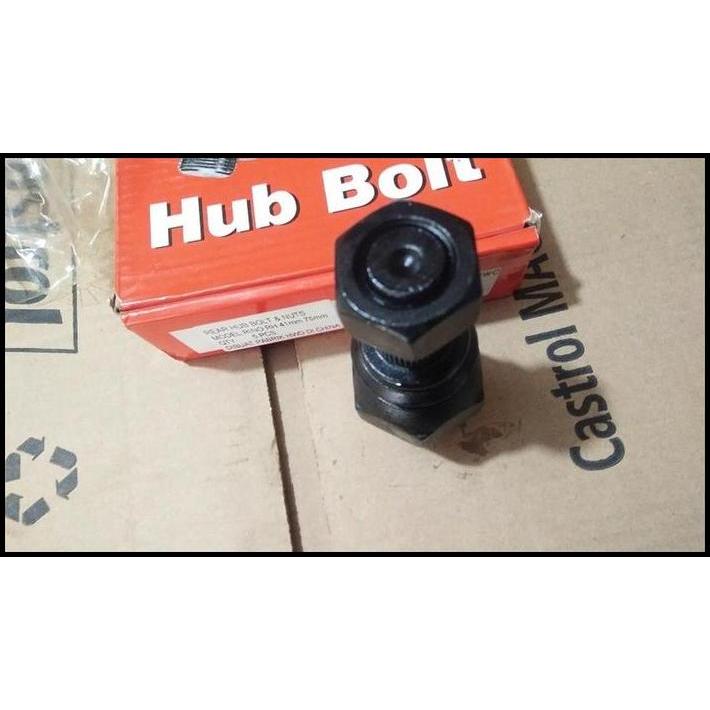 TERLARIS BAUT RODA HUB BOLT TRUK DUTRO DYNA HT RINO 14B BELAKANG KANAN HWC 