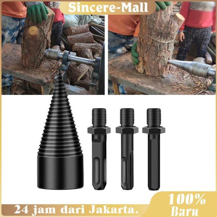 ERTTOLIN Mata Bor Kayu Bakar Cacah 32mm Alat Mata Bor Pemecah Kayu