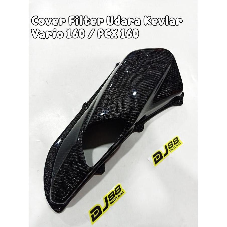 Cover Filter Udara Carbon Kevlar Vario 160 Pcx 160 Penutup Kevlar