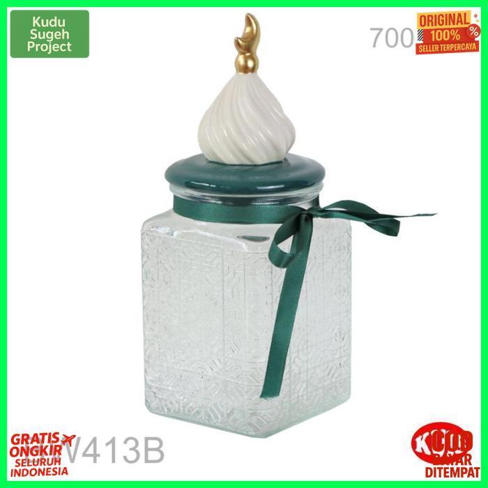 New Je.Id Toples Lebaran Cantik Toples 1 Set Lengkap Toples Kaca Toples Kue Lebaran Set Mewah 2024 T