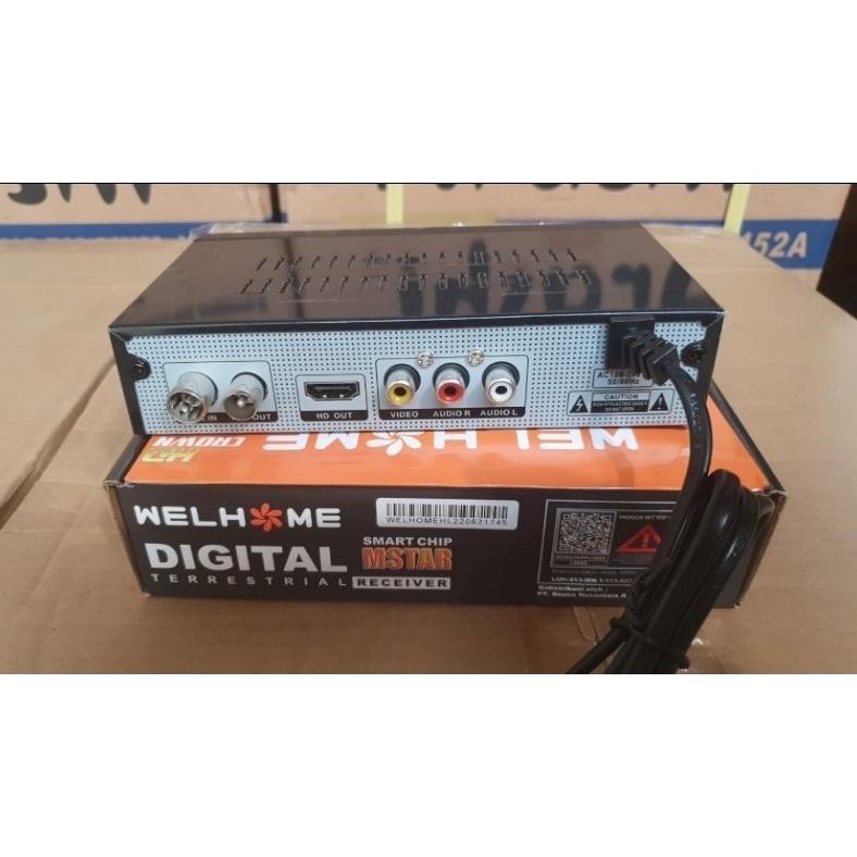 HANNABIMART SET TOP BOX WELHOME SET TOP BOX DVB T2 MSTAR 01 02 03 DVBT2 MURAH