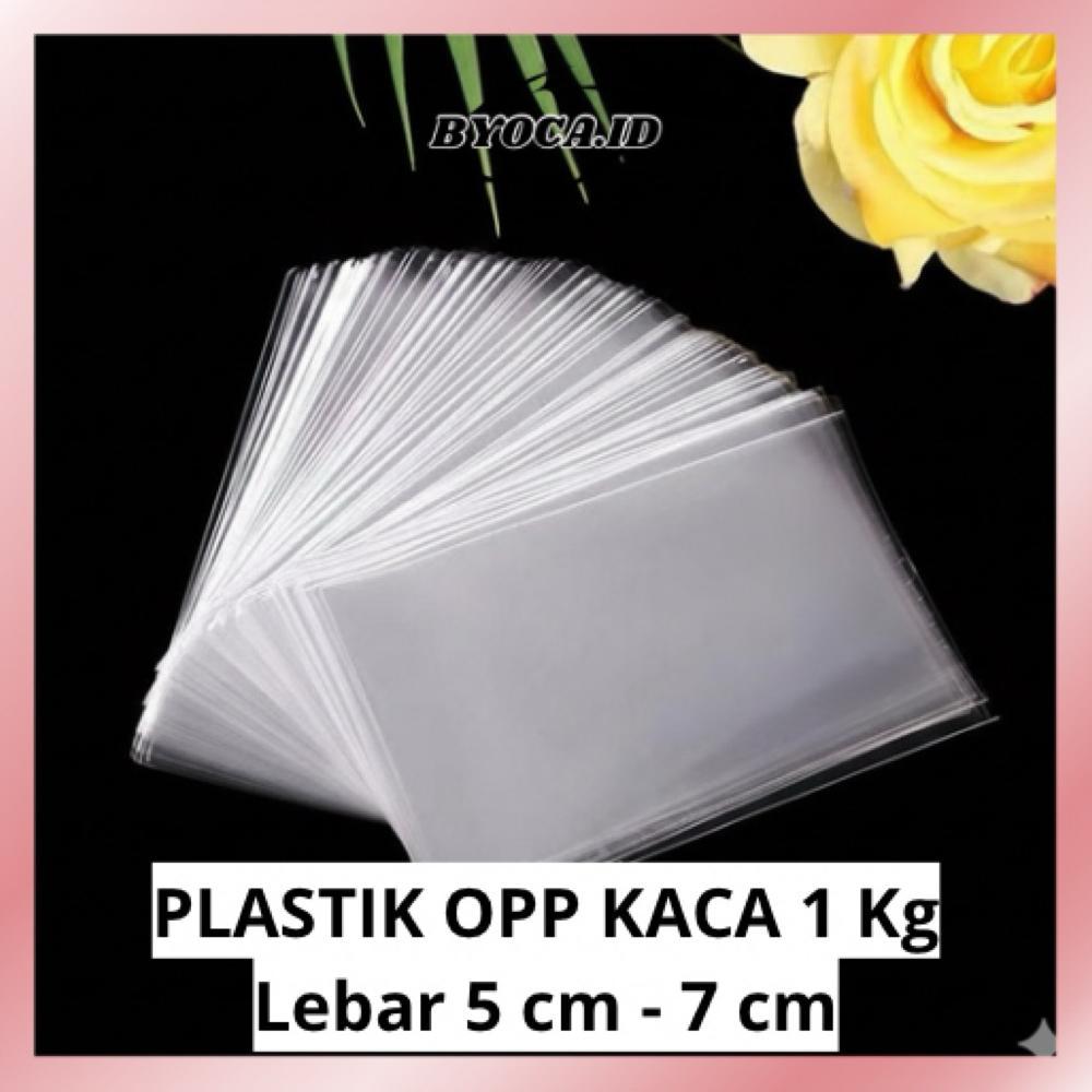 TERBARU 2026 1 kg PLASTIK OPP KACA TEBAL 5cm-7cm | PLASTIK TANPA LEM PER KILO | PLASTIK BENING BUNGK