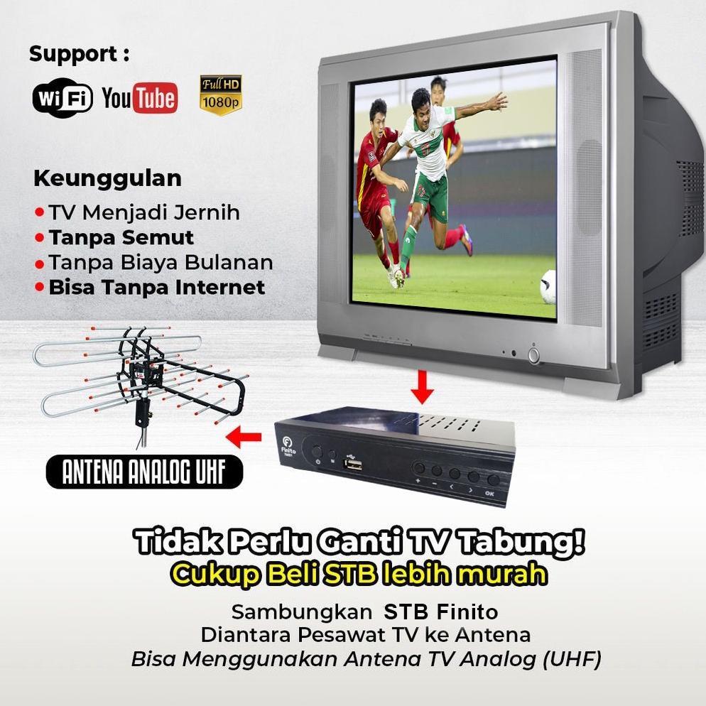 VELZASHOP FINITO SET TOP BOX TV DIGITAL FINITO RECEIVER STB DVB T2 TV TABUNG SALE