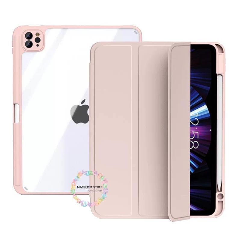 Acrylic Case IPAD With Pen Holder for IPAD AIR 3 4 / IPAD GEN 7th 8th 9th / IPAD PRO 11 12.9" inch /