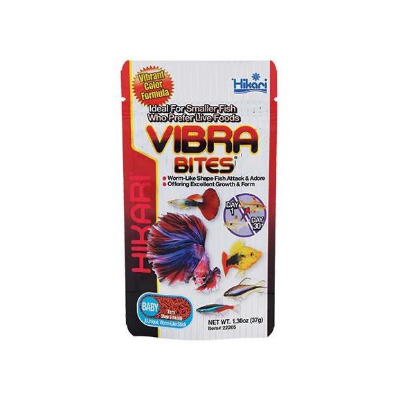 Pescare- Hikari Vibra Bites Baby 37Gr - Pakan Ikan Pengganti Makanan Hidup Cacing Darah
