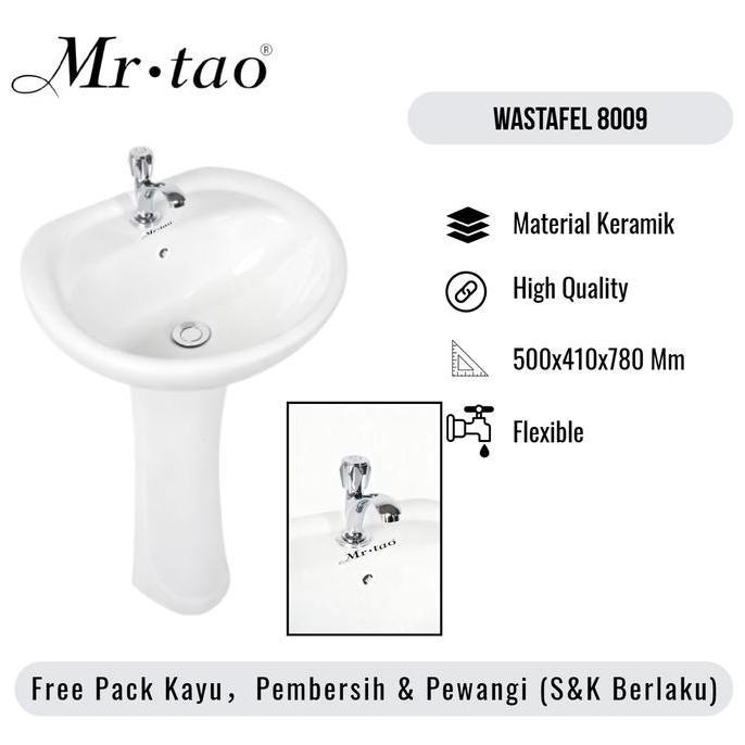 TERLARIS WASTAFEL CUCI TANGAN PORTABLE  KERAMIK MEREK MR TAO