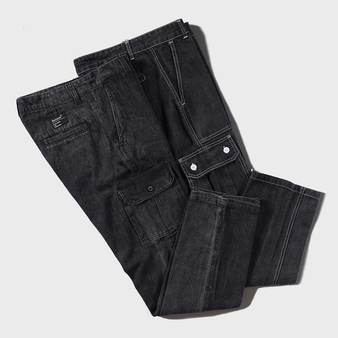 [N00478] Celana Panjang Cargo Motif RANTAI FENNEL Tebal Twill Chino Casual Pria Kantong Distro