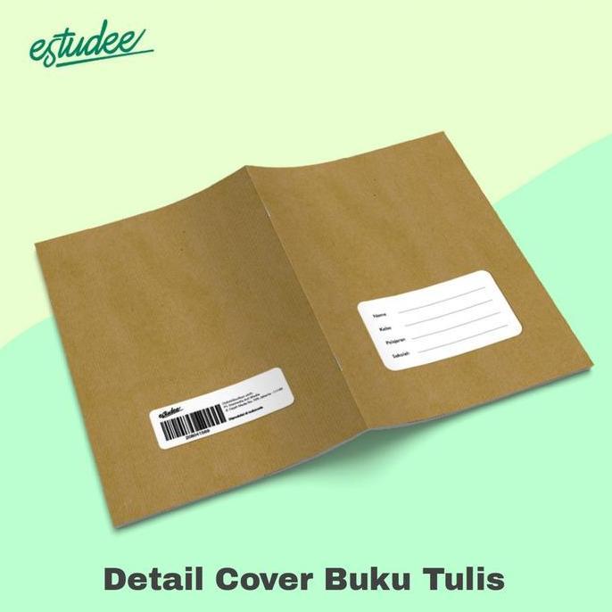Sandyou- Buku Tulis Estudee Motif Sampul Coklat  Isi 10