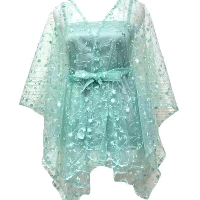 outer kebaya wisuda/bridesmaid/pesta pink/biru/ungu/hijau mint