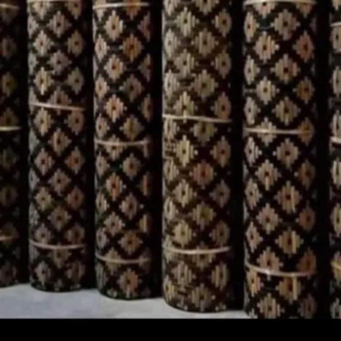 TERLARIS anyaman bambu 2 m x... | Bilik | plafon bambu motif