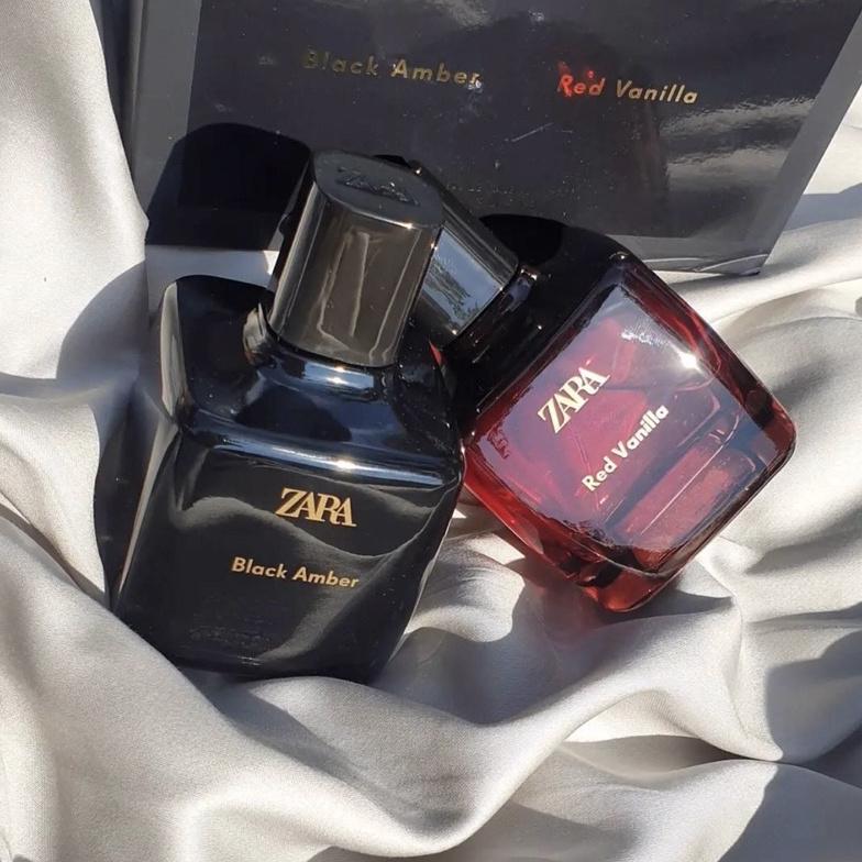 Lau Parfum Ori Wanita Zara Red Vanilla + Zara Black Amber For Women EDT 100ml