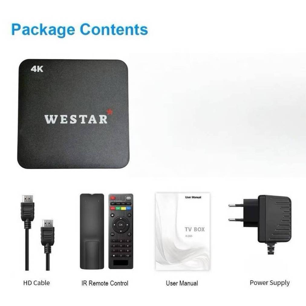 NEW Android Tv Box WESTAR W1 WIFI 16gb Ram 256gb Rom STB 4K Smart TV Box Unlock Tv Box Netflix Globa