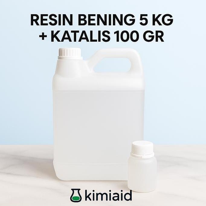 Bigbax- Resin Bening 5Kg + Katalis 100 Gram - Resin Bening - Resin Polyester
