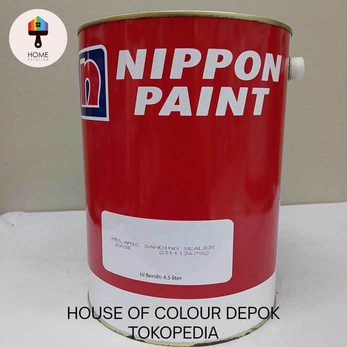 NIPPON MELAMIC SANDING SEALER CAT DASAR  KAYU/CAT DASAR MEBEL/CAT DASAR FURNITURE/CAT DASAR 4,5 LTR
