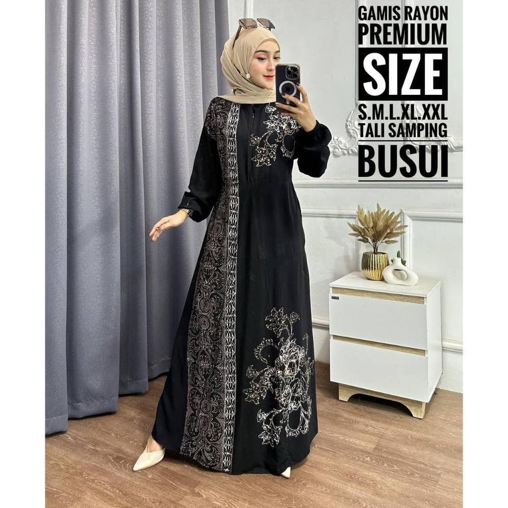 terbaru batik usman - terbaru gamis rayon premium | gamis twill ori pekalongan | gamis busui jumbo d