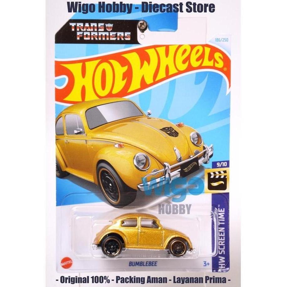 Hot Wheels Volkswagen Beetle emas Bumblebee Transformers Q 2024 Diecast