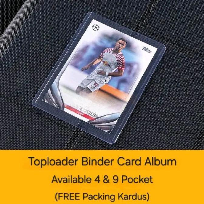 delon2gd - toploader strap binder card album 4 9 pocket buku kartu untuk for tcg ccg pokemon yugioh 