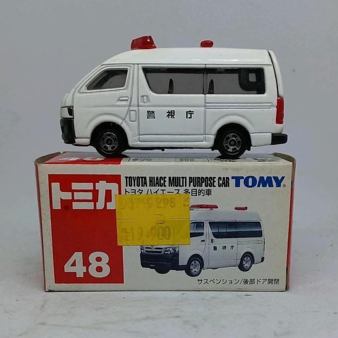 tomica toyota hiace multi purpose car 48 tomy biru diecast (s)