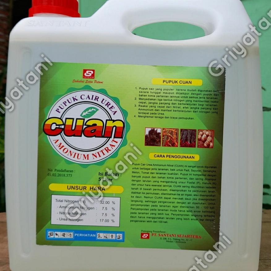 Pupuk Urea Cair Cuan 5 Liter Nitrogen Efektif