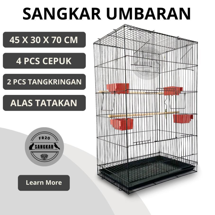 Kandang Sugar Glider Sangkar Umbaran Size M Jumbo Besi Lipat Kandang Burung Love Bird