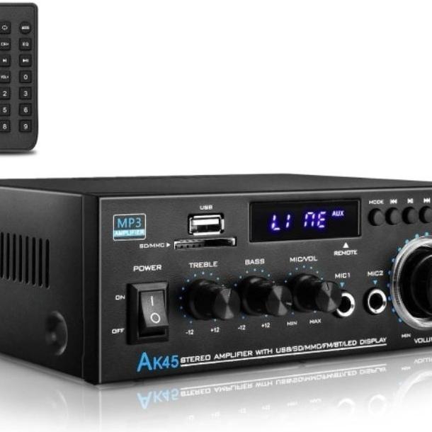 Kerndy Ak-45 12Volt Compact Size Audio Power Amplifier Portable Sound Amplifier Ak45